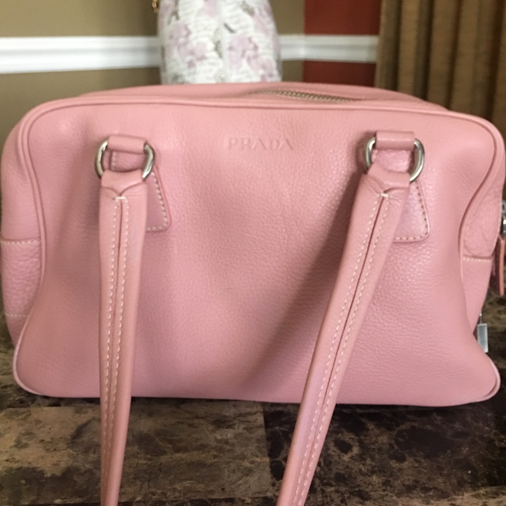 Pink Prada purse. In excellent condition.